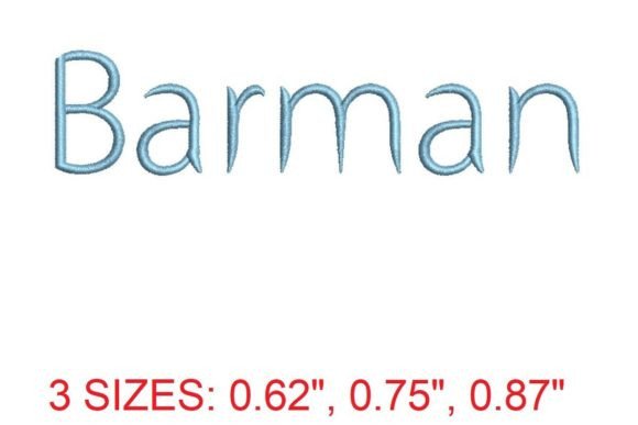 Barman Embroidery Font: A Seasonal Delight