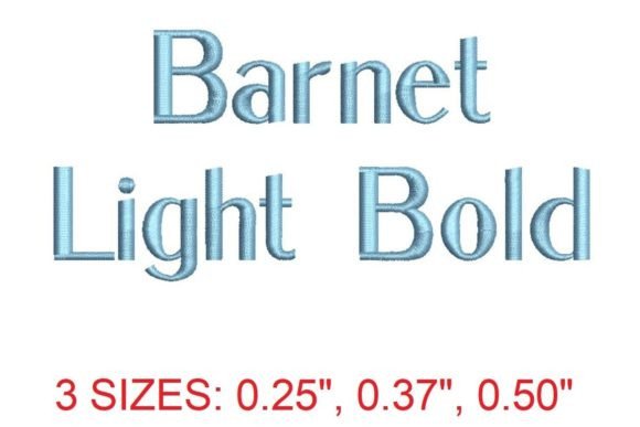 Barnet Light Bold Embroidery Font: A Graceful Addition
