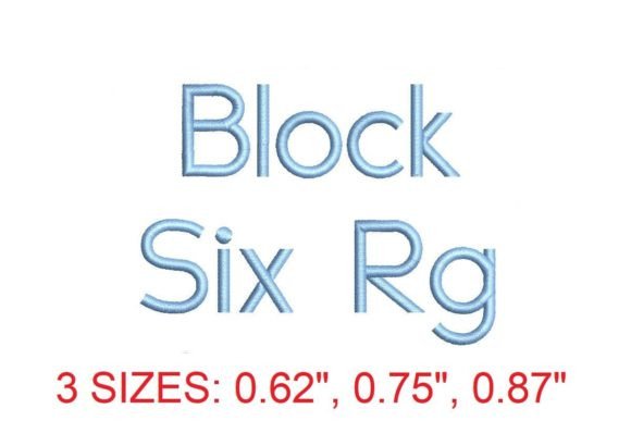Block Six Rg Embroidery Font: A Modern Touch for Seasonal Creations