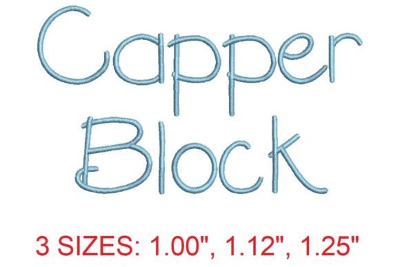 Capper Block Font: A Versatile Choice for Holiday Embroidery
