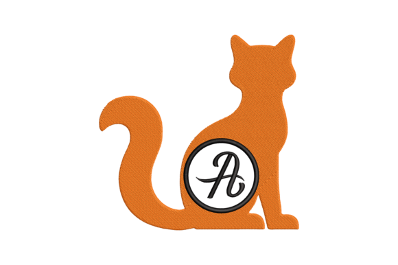 Charming Cat Letter A: A Versatile Embroidery Design