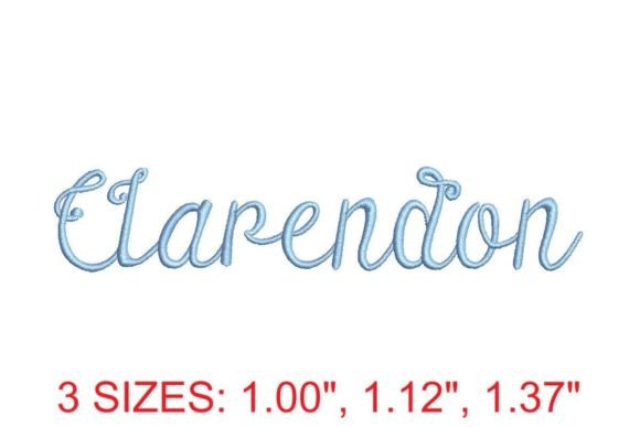 Clarendon Embroidery Font: A Review for Business Use