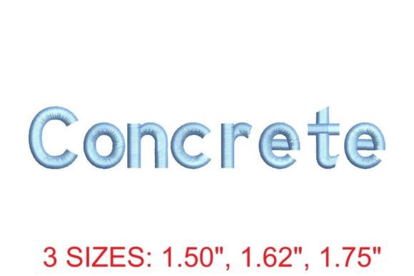 Concrete Embroidery Font: Modern and Versatile