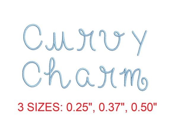 Curvy Charm Embroidery Font: A Stylish Addition