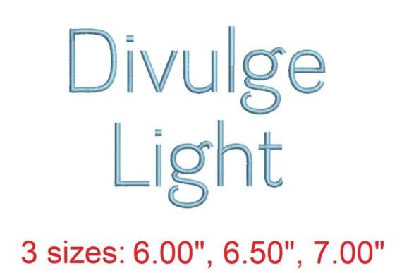 Divulge LT Embroidery Font: A Stylish Choice for Seasonal Projects