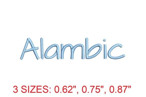 Elegant Alambic Embroidery Font for Sophisticated Projects