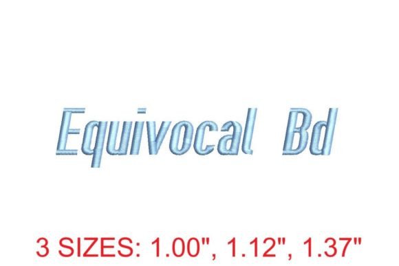 Elegant and Versatile: Equivocal BD Embroidery Font
