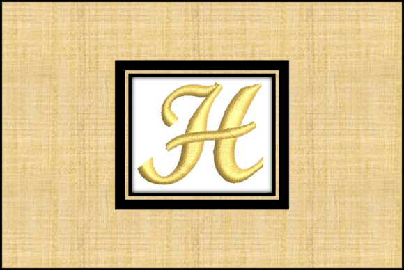 Elegant Gold Letter H: A Versatile Embroidery Choice