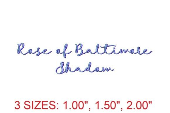 Elegant Rose of Baltimore Shadow Font