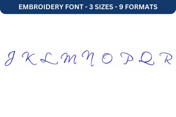 Elegant Scriptina Font Upper J to R