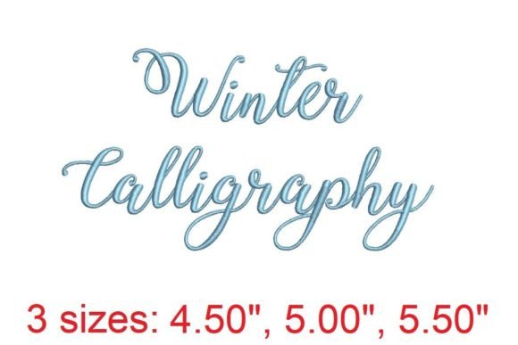 Elegant Winter Calligraphy for Boutique Apparel