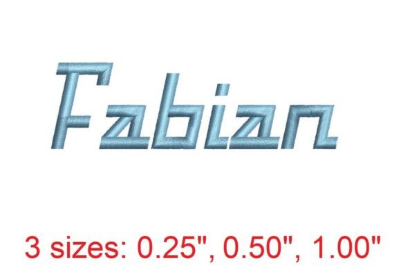 Elevate Your Sweatshirt Designs with Fabian Embroidery Font
