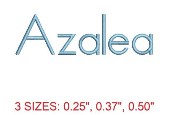 Explore Azalea Embroidery Font for Seasonal Designs