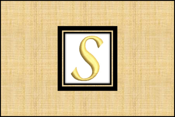 Gold Letter S: A Versatile Embroidery Design