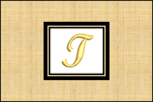 Gold Letter T: A Versatile Embroidery Design for Personalized Gifts