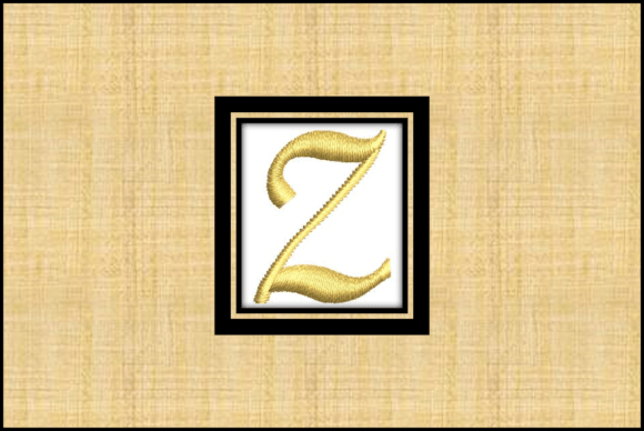 Gold Letter Z: A Versatile Embroidery Design