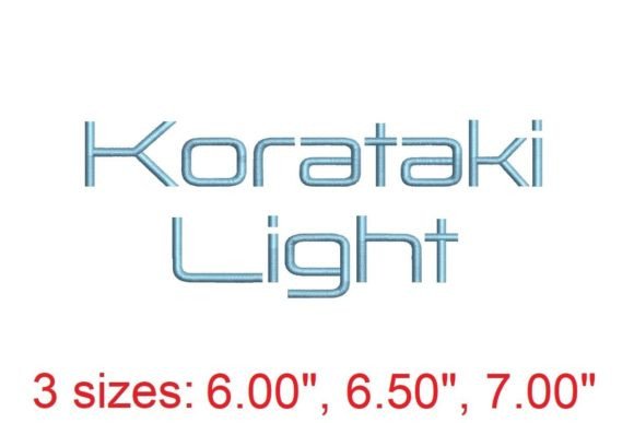 Korataki Light Embroidery Font: A Seasonal Delight