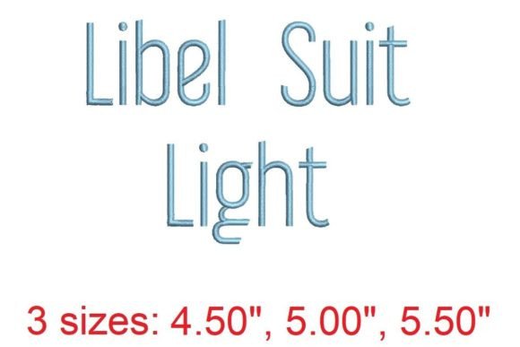 Libel Suit LT Embroidery Font: A Seasonal Review