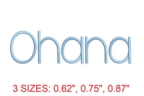 Ohana Embroidery Font: Perfect for Seasonal Delights