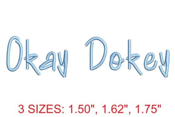 Okey Dokey Embroidery Font: A Designer's Review