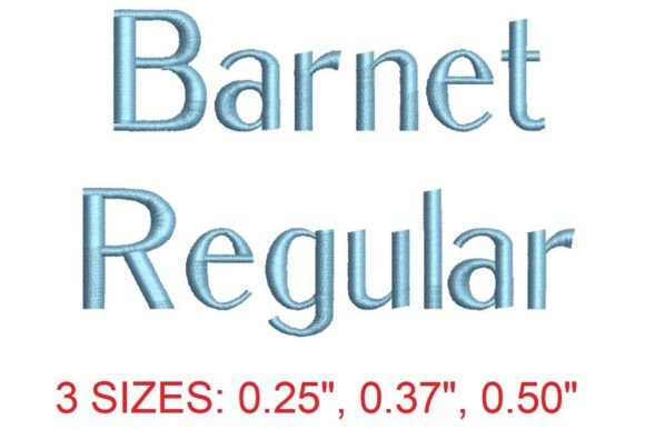 Review: Barnet Regular Embroidery Font