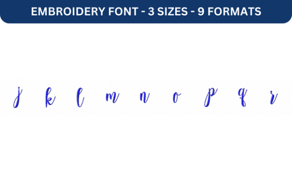 Review: Melany Script Font Lower J to R