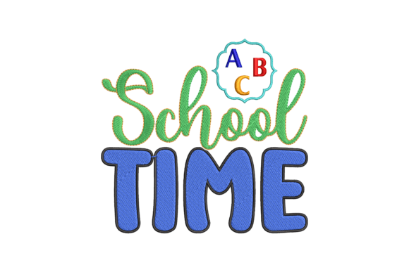 School Time: A Charming Embroidery for Craft Fairs