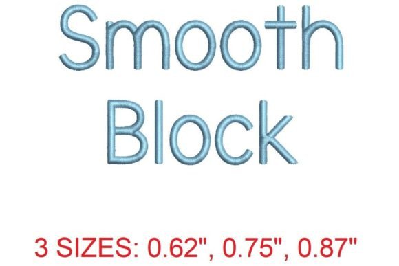 Smooth Block Embroidery Font: A Modern Holiday Essential