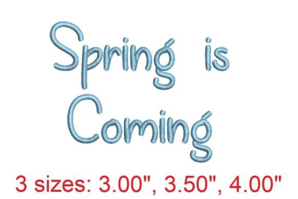 Spring is Coming: A Fresh Embroidery Font for Business