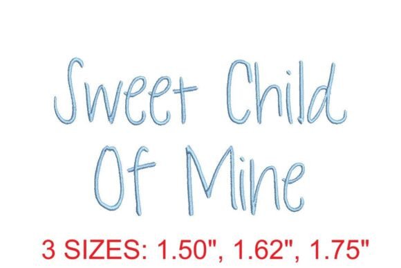 Sweet Child of Mine Font: A Sophisticated Choice