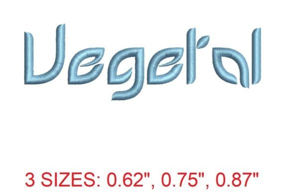 Vegetal Embroidery Font: A Whimsical Touch